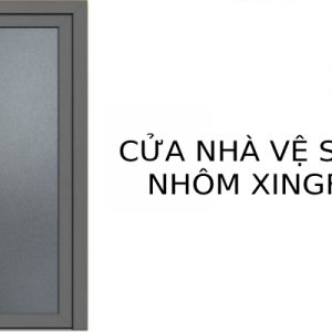 Mẫu cửa nhà vệ sinh nhôm Xingfa đẹp