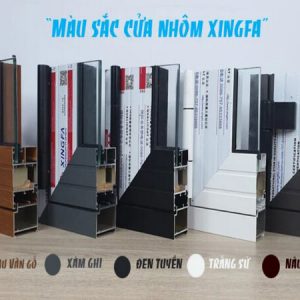 Màu cửa Xingfa phổ biến nhất hiện nay