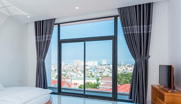 Cửa trượt nhôm Xingfa Class A cho phòng ngủ