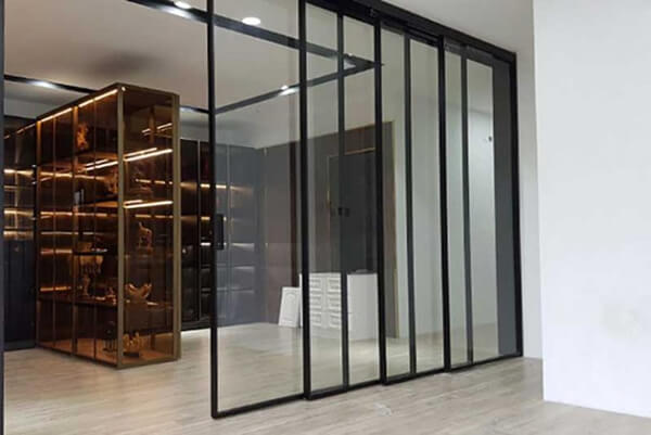 Cửa trượt được ứng dụng để ngăn cách từng khu vực khác nhau trong nhà