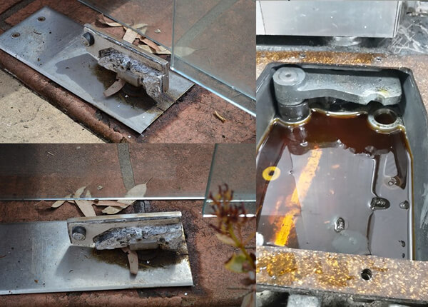 Nếu phụ kiện đã quá cũ, rỉ sét hay chảy dầu, cần gọi thợ chuyên nghiệp xử lý