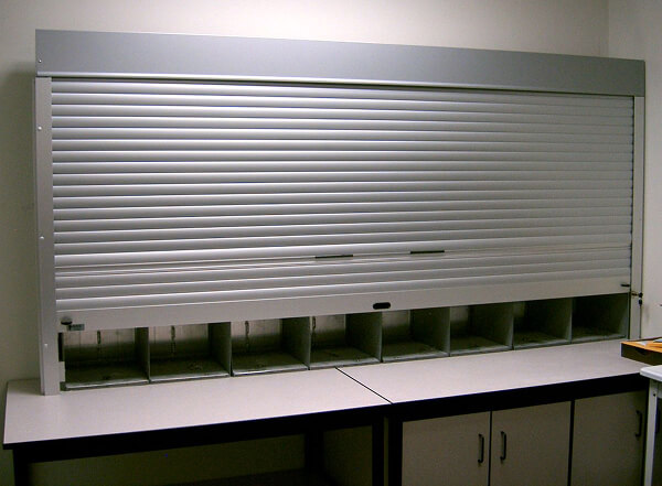 Mẫu cửa cuốn nan nhôm liền