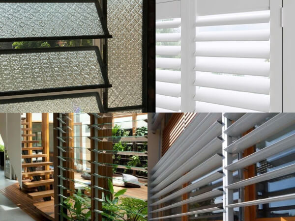 Giá thi công cửa chớp lật nhôm kính phụ thuộc vào hệ nhôm và kích thước