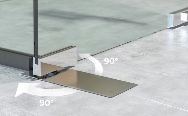 Sửa bản lề cửa kính cường lực bị lệch