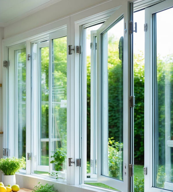 Thiết kế cửa sổ nhôm kính xếp trượt hiện đại, phù hợp biệt thự và nhà vườn Thiết kế cửa sổ nhôm kính xếp trượt hiện đại, phù hợp biệt thự và nhà vườn